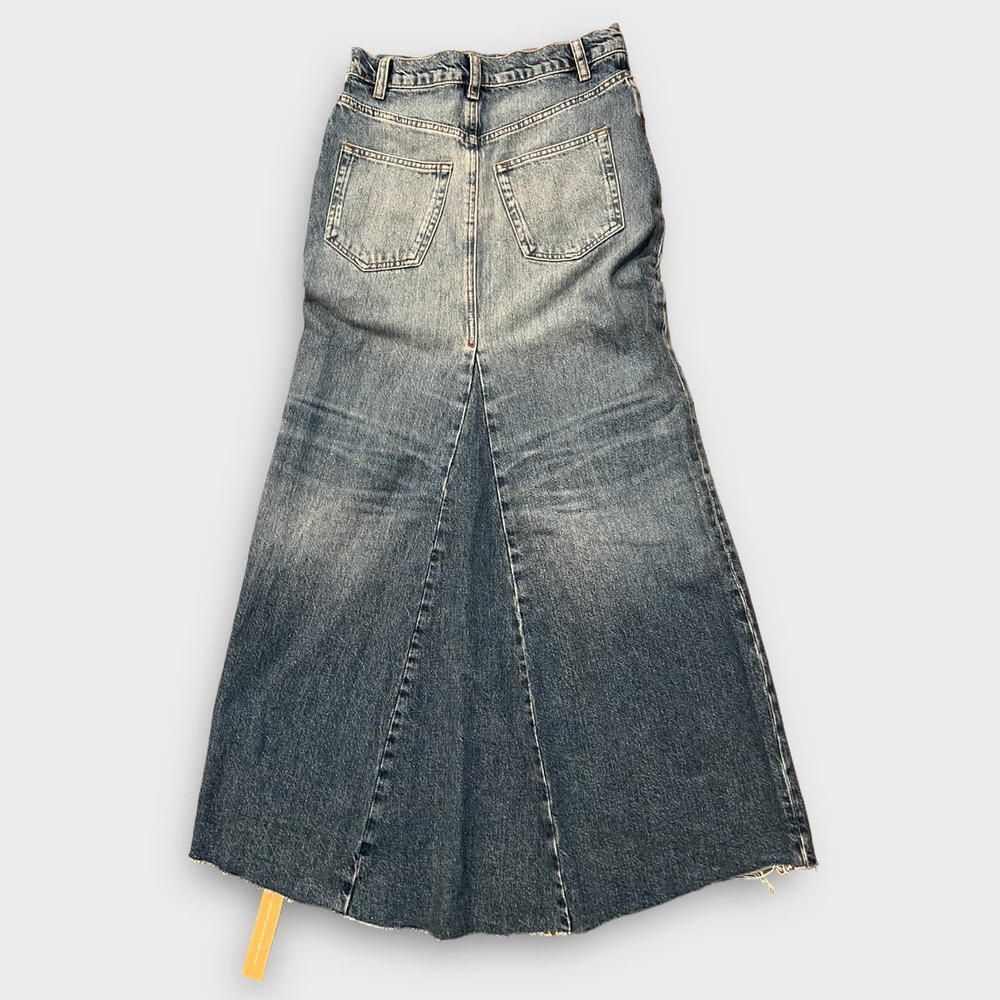 NWT Reformation Tazz Denim Maxi Skirt Size 24 - Picture 3 of 8